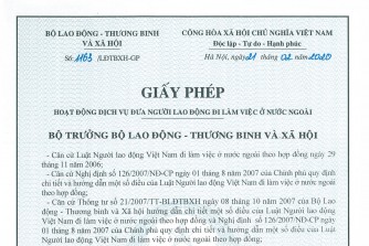 Giấy phép xkld số 1163